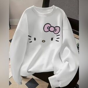 Hello Kitty White Sweatshirt with Pink Accents